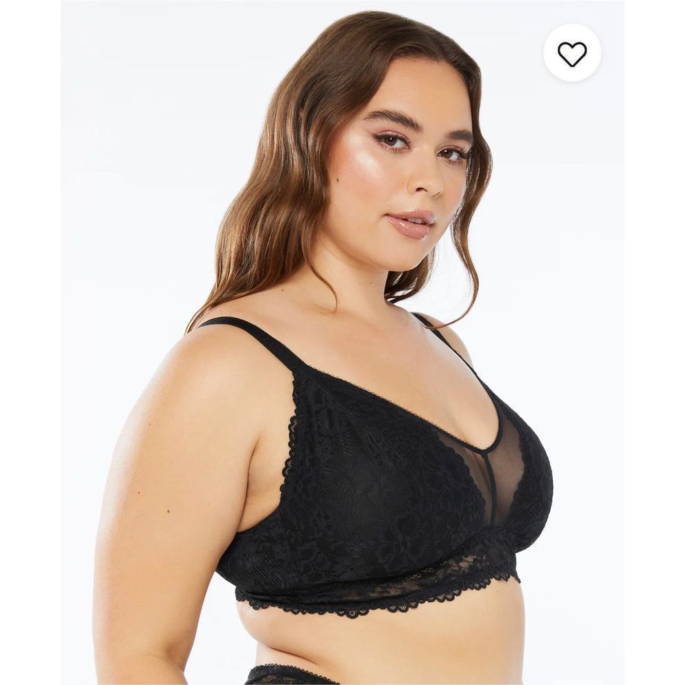 Savage Fenty Floral Lace & Mesh Bralette